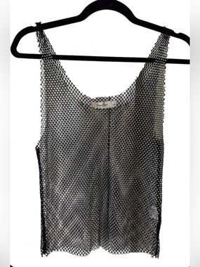 Faded Rose Mesh Rhinestone Festival Tank
